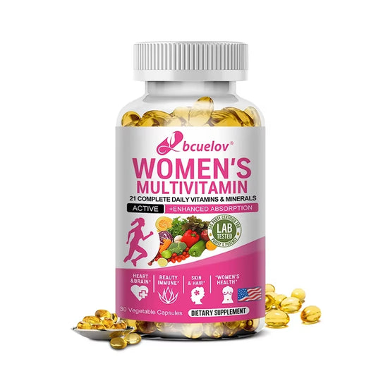 Women'S Health Supplement with 21 Complete Vitamins and Minerals for Immune Health, Thick Hair and Beautiful Skin Support