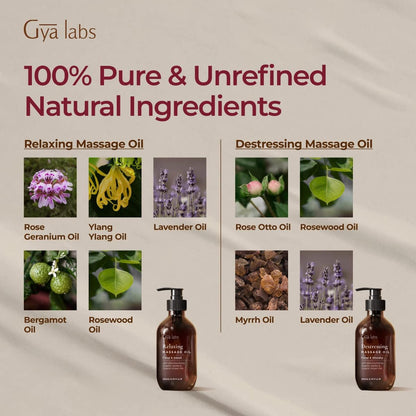 Relaxing & Destressing Massage Oil (200Ml) - Pack of 2
