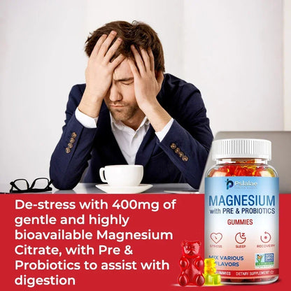 Magnesium Citrate - Supports Bone and Heart Health, Muscle Relaxation, Boosts Energy Production, and Improves Sleep