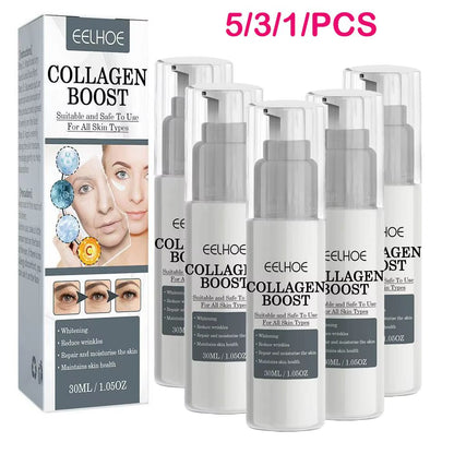 5/3/1Pcs Collagen Boost Serum Anti-Aging Dark Spot Corrector Anti-Wrinkle Face Cream Fade Fine Lines Women Skin Care 30Ml