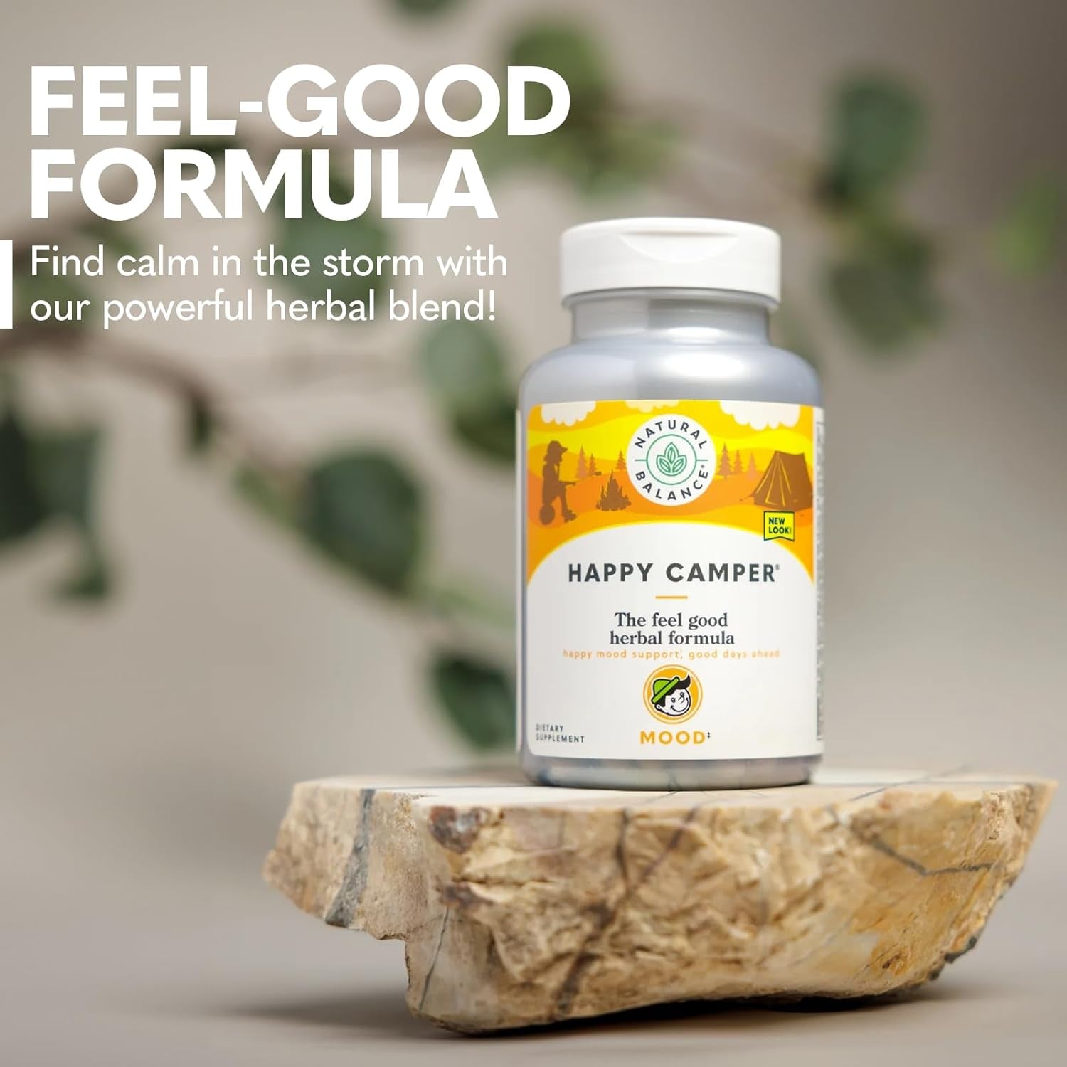 Happy Camper | Feel-Good Mood Support and Relaxation Supplement with Kava Kava (150 Count)