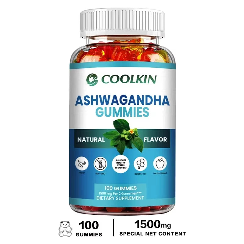 Ashwagandha Gummies - Relieve Fatigue, Stress, Anxiety, Improve Mood and Sleep Quality