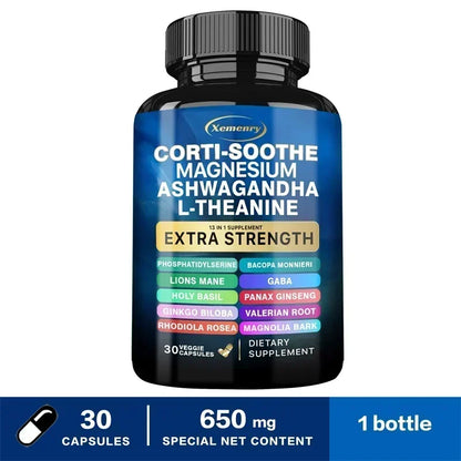 Corti-Soothe Supplement - Improve Sleep Quality, Promote Cortisol Balance, Support Adrenal Health, and Relieve Fatigue