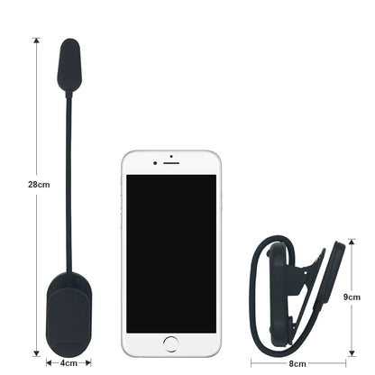 Rechargeable Clip on Blue Blocking Amber LED Light for Reading in Bed 1600K Eye Care Light for Strain-Free Healthy Eyes