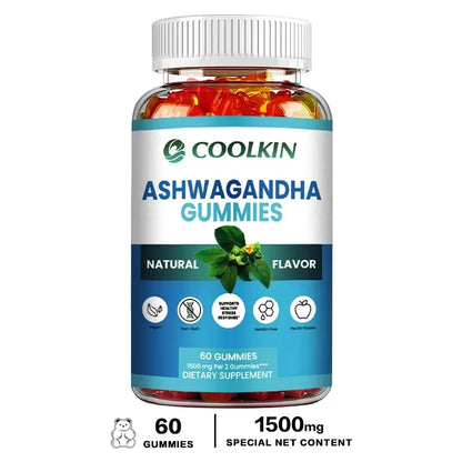 Ashwagandha Gummies - Relieve Fatigue, Stress, Anxiety, Improve Mood and Sleep Quality