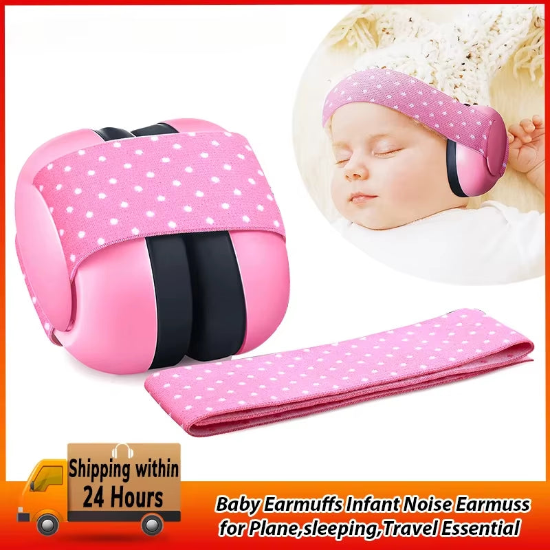 Baby Earmuffs Infant Noise Cancelling Ear Protection Baby Headphones for Plane,Sleeping,Baby Ear Protection Travel Essential