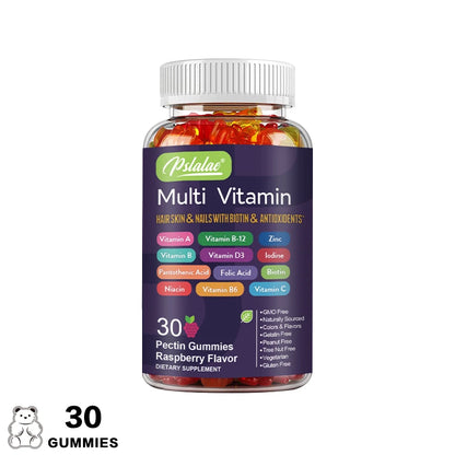 Multivitamin Gummies - with Vitamins and Minerals - Enhances Energy Levels, Immune Support, Antioxidant