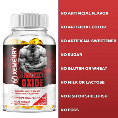 Nitric Oxide - Improve Exercise Performance, Promote Muscle Growth, and Promote Blood Flow and Circulation