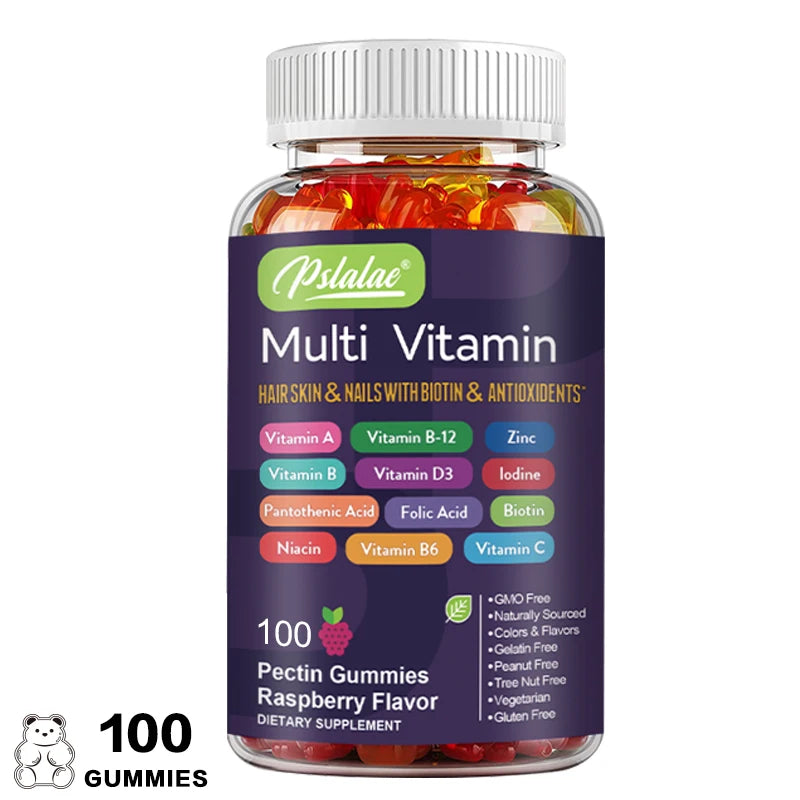 Multivitamin Gummies - with Vitamins and Minerals - Enhances Energy Levels, Immune Support, Antioxidant