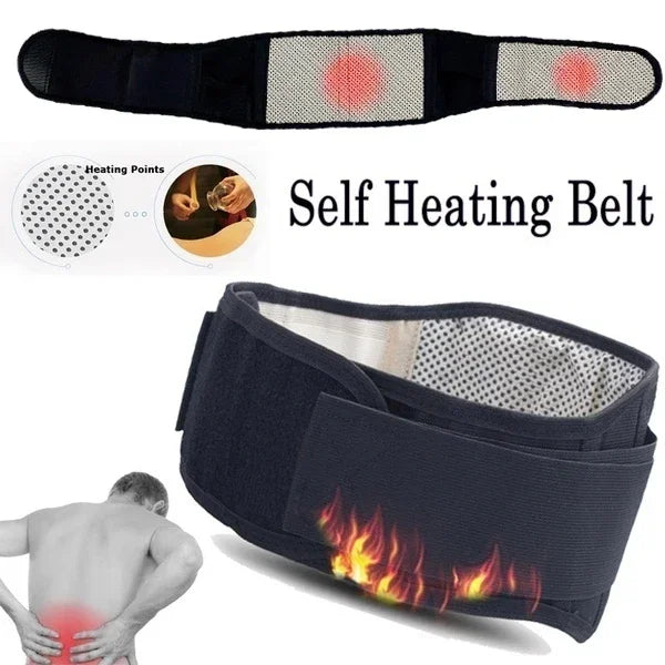 Waist Brace Support Belt Tourmaline Self-Heating Magnetic Therapy Waist Belt Lumbar Support Back Support Brace Double Banded