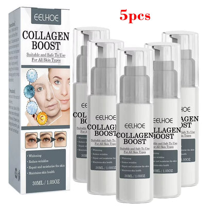 5/3/1Pcs Collagen Boost Serum Anti-Aging Dark Spot Corrector Anti-Wrinkle Face Cream Fade Fine Lines Women Skin Care 30Ml