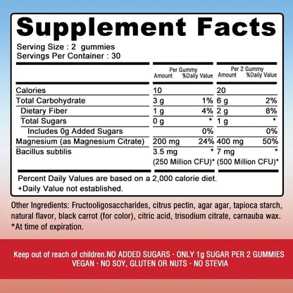 Magnesium Citrate - Supports Bone and Heart Health, Muscle Relaxation, Boosts Energy Production, and Improves Sleep