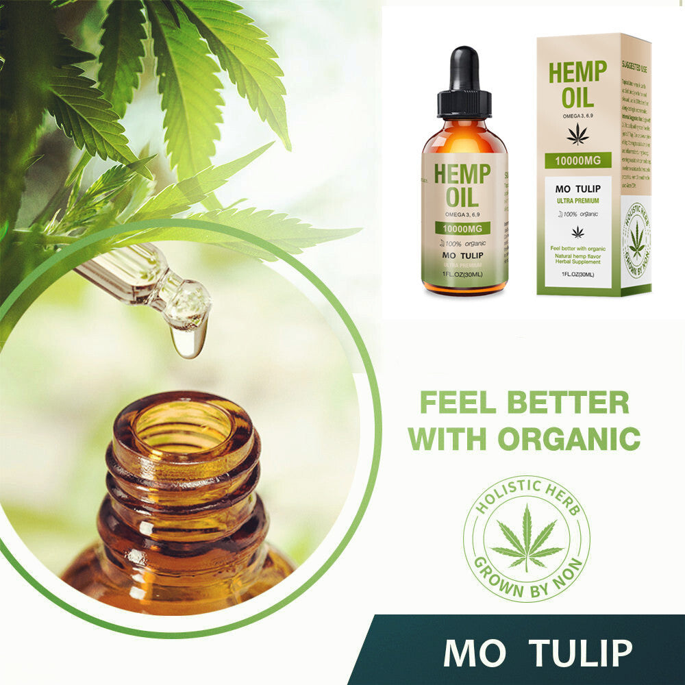 ✅✅Pure Hemp Organic Hemp Seed Oil 10000MG 30Ml Pain Relief, Anxiety Sleep-Au✅✅