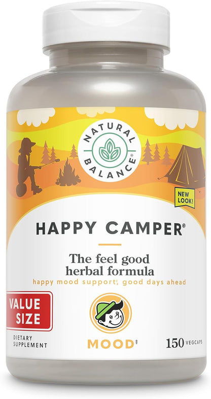 Happy Camper | Feel-Good Mood Support and Relaxation Supplement with Kava Kava (150 Count)