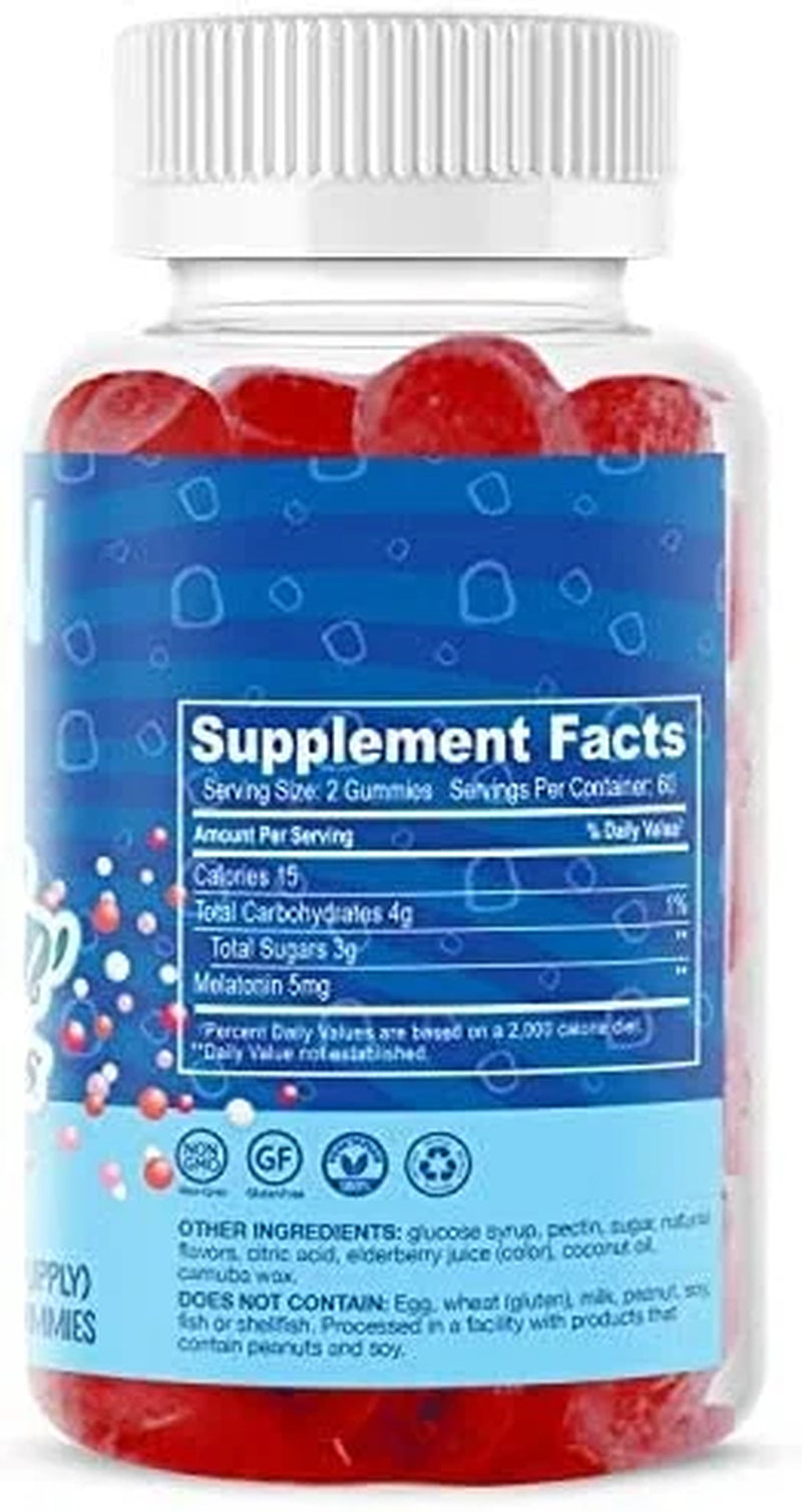 Dippin’ Dots Melatonin Gummies Sleep Supplement Strawberry Sunset Sleeping Gummies for Adults and Kids, 60 Count