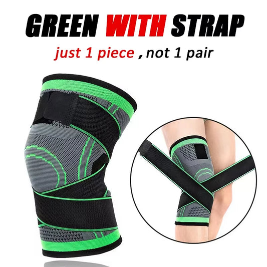 1PCS Adjustable Sports Knee Pad Knee Pain Relief Patella Stabilizer Brace Support for Hiking Soccer Basketball Running Sport