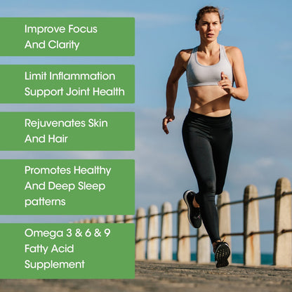 Hemp Seed Oil 120 Softgels for Calm,Sleep,Str