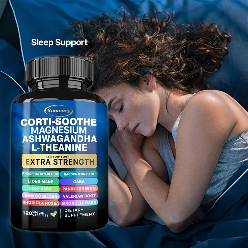 Corti-Soothe Supplement - Improve Sleep Quality, Promote Cortisol Balance, Support Adrenal Health, and Relieve Fatigue