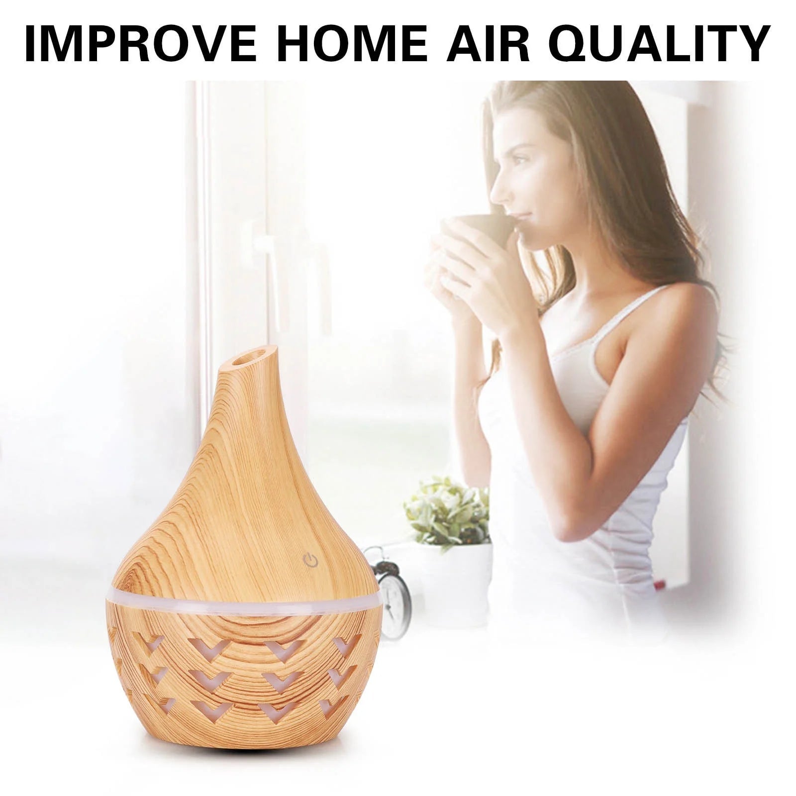 Essential Oil Diffuser, , 300Ml Humidifier, Diffusers for Home, LED Aroma Aromatherapy Humidifier, Diffusers for Essential Oils Large Room