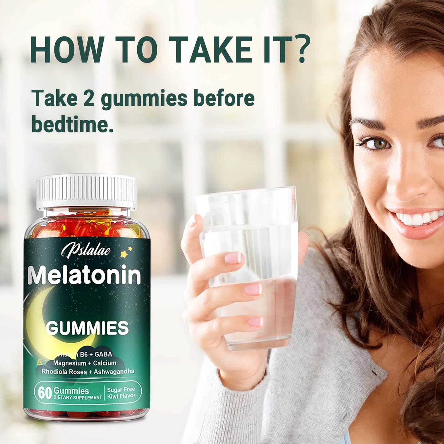 Melatonin Gummies - Helps Reduce The Time It Takes To Fall Asleep, Promote Rapid Sleep - 60 Gummies