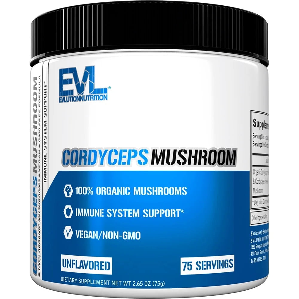 Cordyceps Mushroom - Immune System and Heart Health Support - 1000Mg Mushroom Supplement - 100% Organic, Vegan & Non-Gmo - for Energy & Performance - 75 Servings