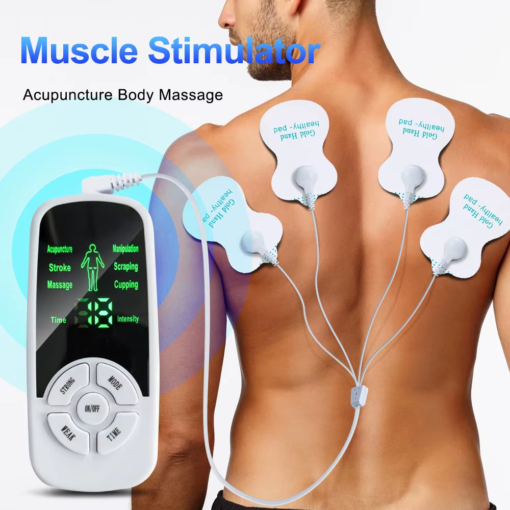 Ems Electric Muscle Therapy Stimulator 6 Modes Tens Unit Machine Meridian Physiotherapy Pulse Abdominal Prostate Body Massager