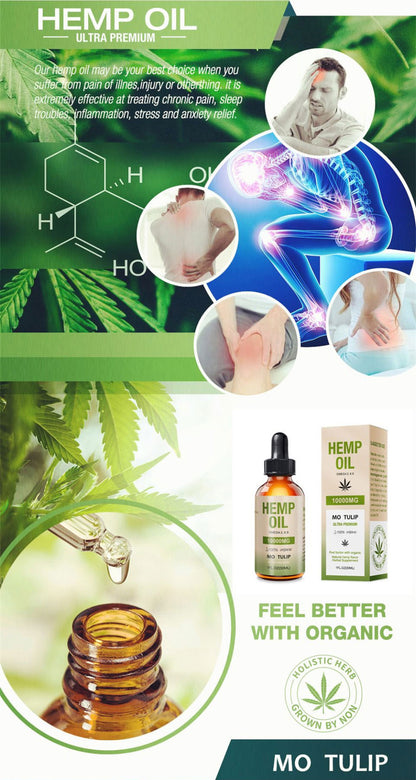 ✅✅Pure Hemp Organic Hemp Seed Oil 10000MG 30Ml Pain Relief, Anxiety Sleep-Au✅✅