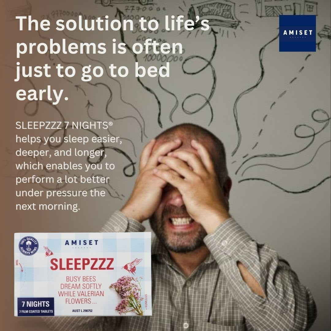 Melatonin Free Sleep Supplement, 175 Tablets - Sleep Aid with Valerian, Hop and Gentian Extract, Sleep Tablets for Adults, 25-Pack