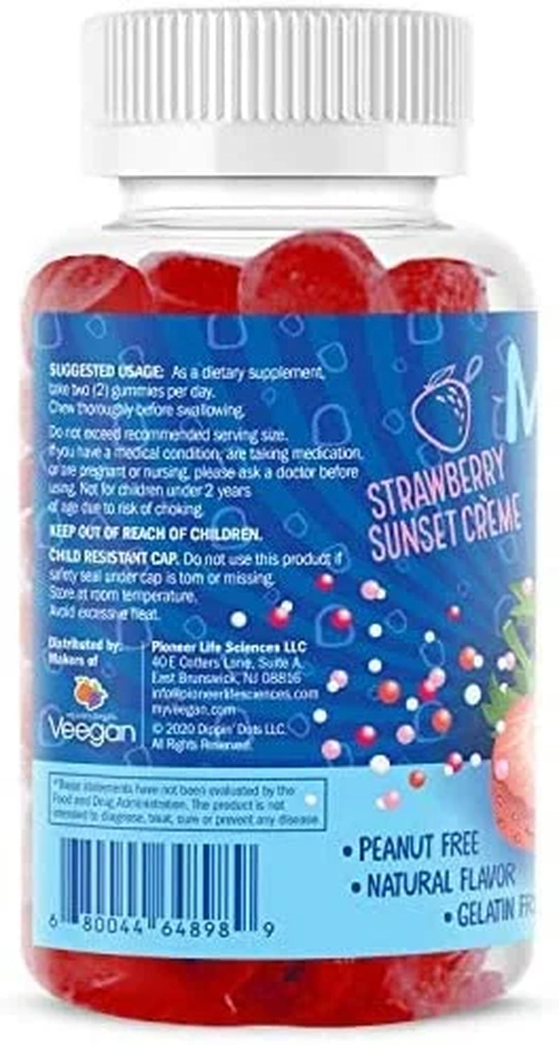 Dippin’ Dots Melatonin Gummies Sleep Supplement Strawberry Sunset Sleeping Gummies for Adults and Kids, 60 Count