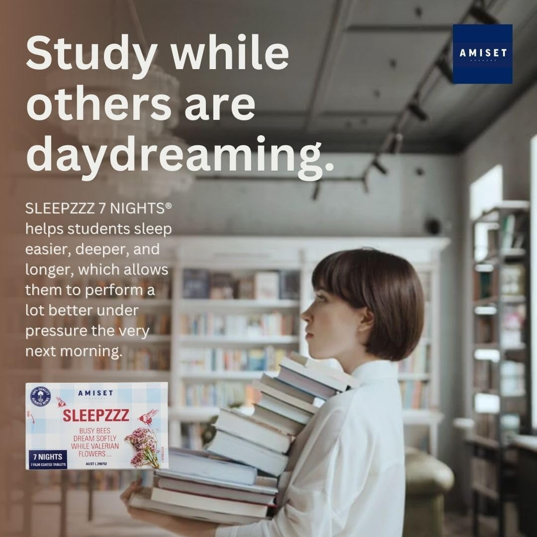 Melatonin Free Sleep Supplement, 175 Tablets - Sleep Aid with Valerian, Hop and Gentian Extract, Sleep Tablets for Adults, 25-Pack