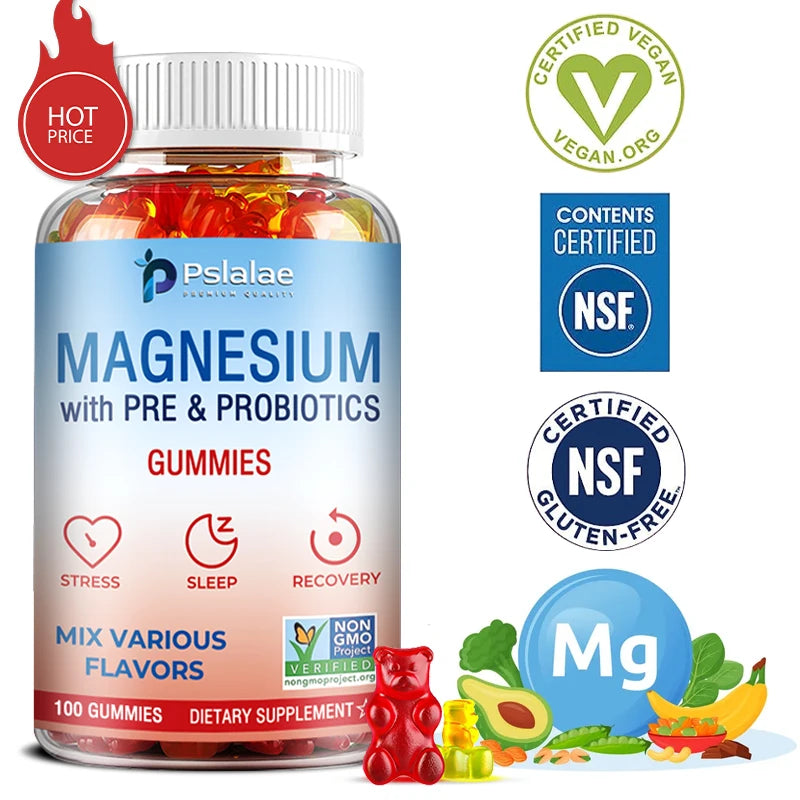 Magnesium Citrate - Supports Bone and Heart Health, Muscle Relaxation, Boosts Energy Production, and Improves Sleep