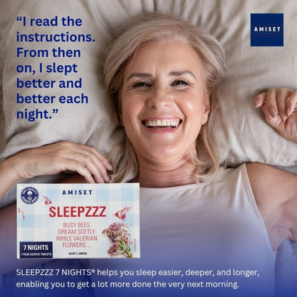 Melatonin Free Sleep Supplement, 175 Tablets - Sleep Aid with Valerian, Hop and Gentian Extract, Sleep Tablets for Adults, 25-Pack